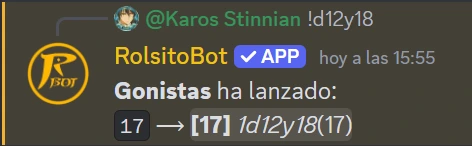 Cómo usar intervalos en tiradas con RolsitoBot