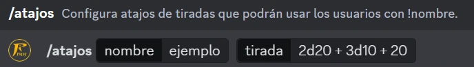 Cómo configurar atajos para tiradas en Discord con RolsitoBot