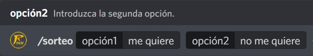 Configurando un sorteo.