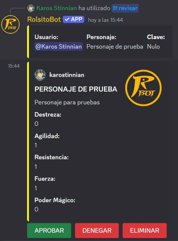 Revisando fichas.