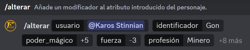 Alterando atributos.